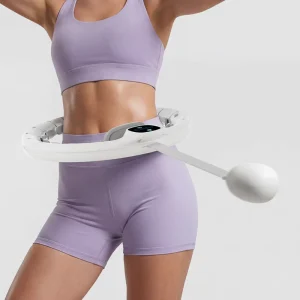 Adjustable Smart Hula Hoop with Intelligent Counting and Calorie Tracking for Home Fitness