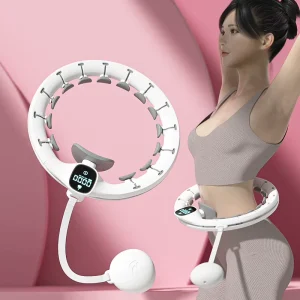Adjustable Smart Hula Ring with Intelligent Counting Calorie Record for Home Weight Loss Fitness