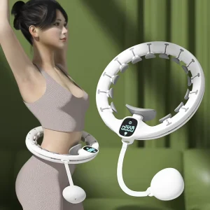Adjustable Smart Hula Ring with Intelligent Counting and Calorie Tracking for Home Fitness