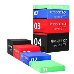 Adjustable Soft PVC 4 in 1 Plyometric Jump Box for Home and Commercial Gym Training