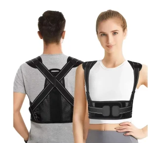 Adjustable Spandex Nylon Back Brace Posture Corrector Belt for Fitness Sports with Eco-friendly Design and Basic Protection