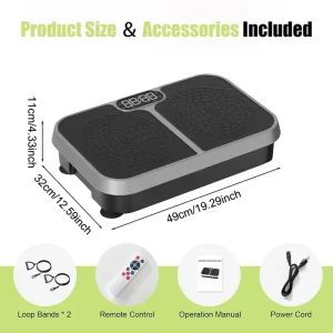 Adjustable-Speed Silent Whole Body Vibration Plate Fitness Training