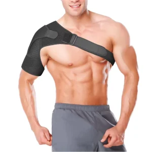 Adjustable Sports Shoulder Strap Breathable Neoprene and Nylon Anti Pull Injury Compression Shoulder Guard