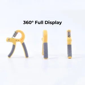 Adjustable Spring Hand Grip Strengthener for Arms and Forearm Training, Portable