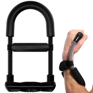 Adjustable Spring-Powered Wrist and Forearm Strengthener Hand Grip Exerciser for Arm Strength Workout