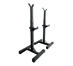 Adjustable Squat Rack Independent Barbell Stand Heavy Duty Bench Press Station Home Gym Strength Training Fitness Gear