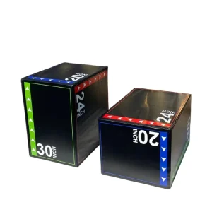 Adjustable Stackable 3-in-1 PVC Soft Foam Plyometric Jump Box for Gym or Home Training