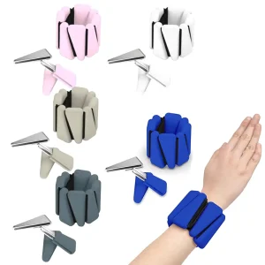 Adjustable Stainless Iron Arm, Wrist & Ankle Weights 1 lb, 2 lb, and 4 lb for Walking and Jogging