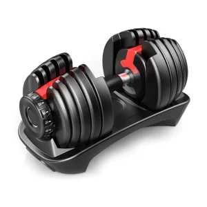 Adjustable Stainless Steel Dumbbells 525 lb Mens Home Fitness Heavy Weight Training Equipment 24 kg Dumbbell Set Combo