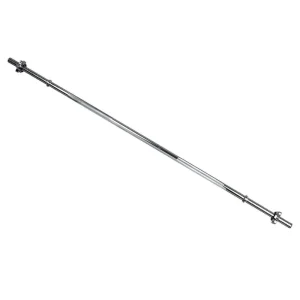 Adjustable Steel Barbell Curl Bar with Threaded Star Locks for Weight Lifting Hip Thrusts Squats Biceps Home Gym