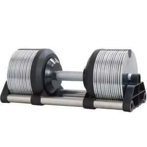 Adjustable Steel Chrome Dumbbell Set 20kg 24kg 32kg 36kg 1kg Increment for Home Gym