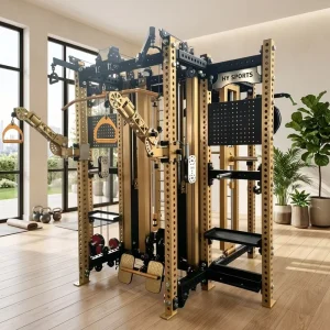 Adjustable Steel Commercial Power Rack Folding Wall Mounted Squat Rack with Pull Up Bar