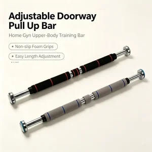 Adjustable Steel Doorway Pull-Up Bar No-Drill Strength Training Equipment