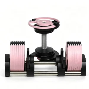 Adjustable Steel Dumbbell Set with Custom Color, Comfortable Anti-Slip Handle, up to 50kg for Home Gym Muscle Training