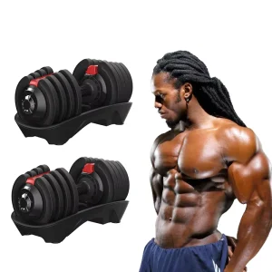 Adjustable Steel Dumbbells for Commercial Home Fitness Ideal for Strength Training