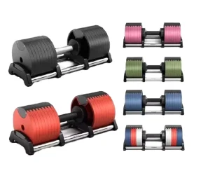 Adjustable Steel Dumbbells with Durable Rubber Coating Versatile Home Gym Workout Equipment for Exercise Free Weights