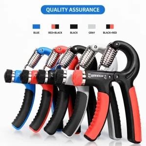 Adjustable Steel Grip Strength Exercise Device with Anti-Slip Pattern for Arm and Wrist Rehabilitation