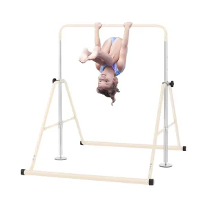Adjustable Steel Kids Gymnastics Horizontal Training Bar Folding Home Fitness Equipment