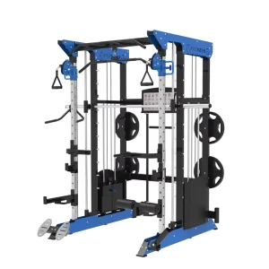 Adjustable Steel Smith Machine Power Cage Multifunction Strength Training Home Gym Equipment
