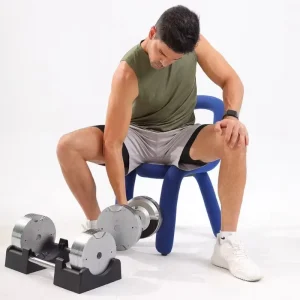 Adjustable Steel and Stainless Steel Dumbbells, 23.5kg/32.5kg/41.5kg, 90lb