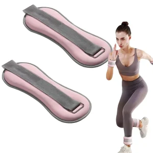 Adjustable Strap Ankle and Wrist Weights 1 kg to 4 kg for Running Walking Fitness Gym Workouts