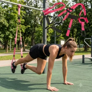 Adjustable Suspension Training Strap Heavy-Duty Bodyweight Training Band for Home Gym OEM