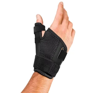 Adjustable Thumb Support Wrist Brace Flexible Thumb Stabilizer for Sprained Thumb Right & Left Hand Black