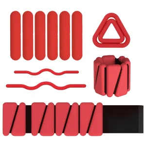 Adjustable Triangle 1LB 2LB 4LB/Pair Waterproof Silicone Ankle and Wrist Weights