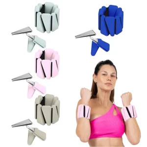 Adjustable Triangle 2LB/Pair Waterproof Silicone Weighted Wrist Bands