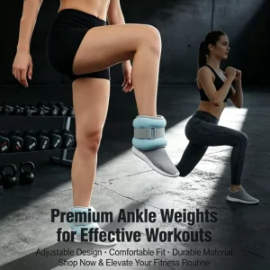 Adjustable Waterproof Iron Sand Ankle Weight Sandbag with Hook-and-Loop Closure for Running and Training