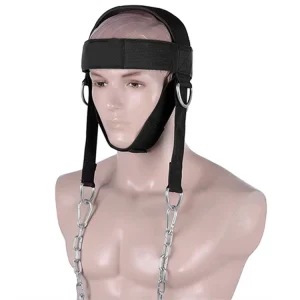 Adjustable Weight Lifting Neck Training Head Harness with Chain Belt Neoprene Material Strong Fitness Equipment Accessories