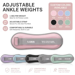 Adjustable Weighted Arm and Leg Bands for Strength Training Running Walking and Yoga