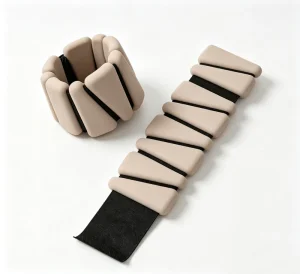 Adjustable Weighted Silicone Wrist and Ankle Braces with Sandbag Design for Fitness, Dance, and Running