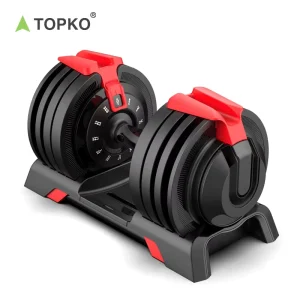 Adjustable Weightlifting Dumbbell Set 3-24kg Rubber-Covered Commercial Use