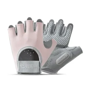 Adjustable Women’s Sports Exercise Bodybuilding Fitness Training Fingerless Gloves