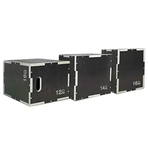 Adjustable Wooden Plyo Box with Anti-Slip Coating