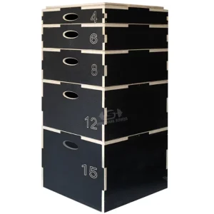 Adjustable Wooden Plyometric Box, Stackable