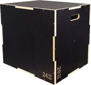 Adjustable Wooden Plyometric Jump Box with Anti-Slip Coating