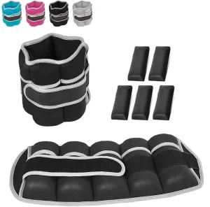 Adjustable Wrist and Ankle Weights Set for Walking Jogging Gymnastics