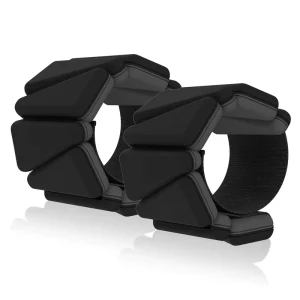 Adjustable Double-Color Silicone Wrist and Ankle Weights, 1kg and 2kg, for Yoga, Pilates, and Strength Training