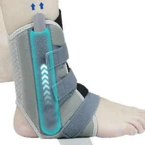 Adjustable X-Cross Compression Ankle Brace with Aluminum Splints for Sprain Recovery