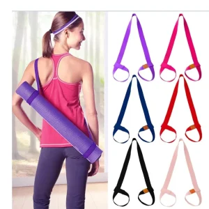 Adjustable Yoga Mat Sling Carrier Strap with Shoulder Belt