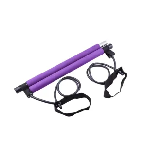 Adjustable Yoga Pilates Bar Kit with Resistance Bands
