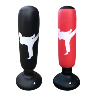 Adults Children Inflatable Boxing Punching Bag Freestanding Kicking Sandbag Fitness Target Stand Tower Bop Bag