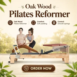 Affordable Oak Pilates Reformer Solid Wood Commercial and Home Use Pilates Equipment Factory Direct