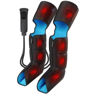 Air Compression Heated Recovery Boots Full-Leg Foot Calf Thigh Massager Home Use