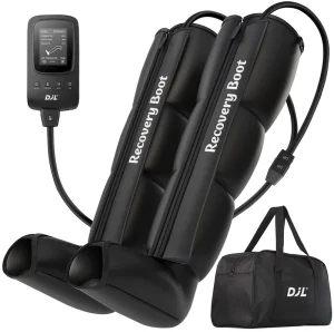 Air Compression Leg Massager Recovery Boots for Athletes, Muscle Soreness and Pain Relief