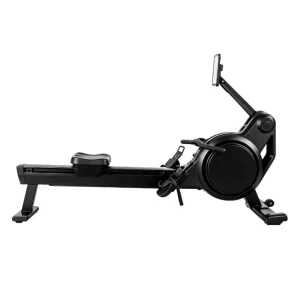 Air Magnetic Dual-Resistance Rowing Machine Steel Frame Foldable Adjustable Pedals Digital Monitor Lithium Battery Home