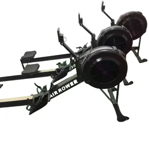 Air Rower Machine for Back Training with Wind Resistance, Home and Gym Use