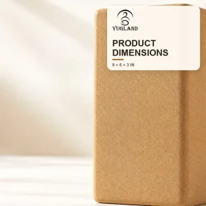 Airport Lounge Cork Yoga Block Silent Foam Brick for Transit Wellness